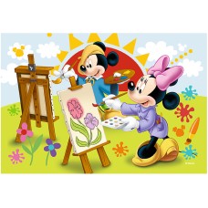 19554A5 vafa Mickey si Minnie pictori 20x15cm